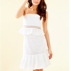 Lilly Pulitzer Jan Peplum Crop Top & Skirt Set NWT